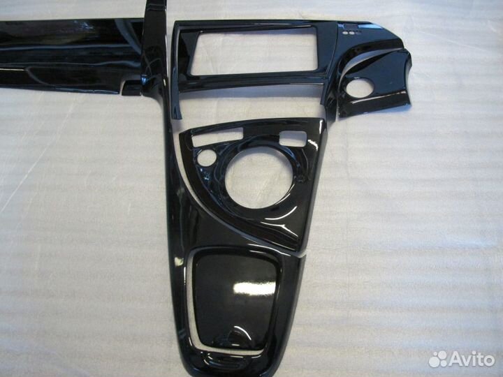 Накладки Prius 30 в салон, черный лак