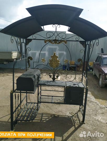 Мангал с печью