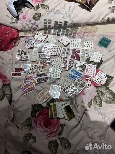 Наклейки для маникюра, типсы для наращивания