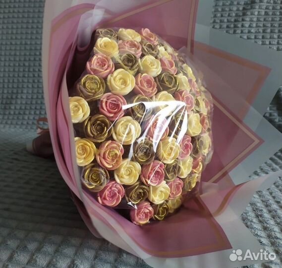 Шоколадные букеты, розы, бельгийский шоколад