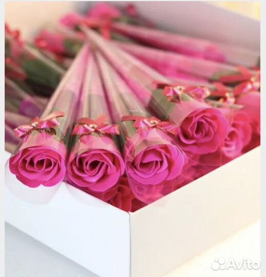 Букет из мыльных роз 8 марта