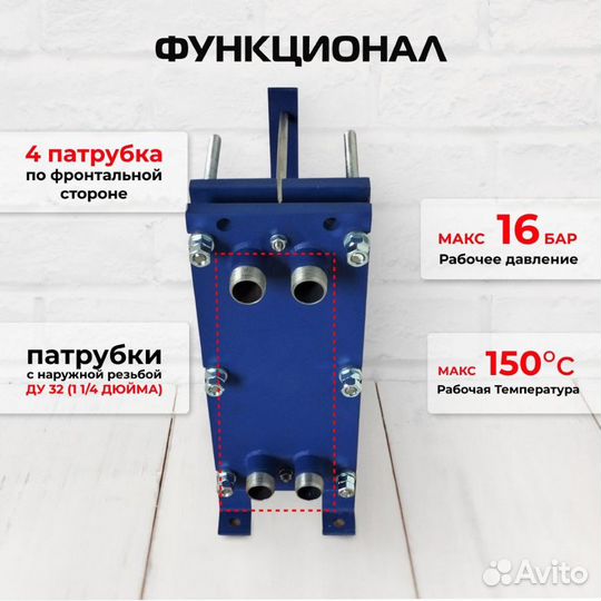 Теплообменник SN04-15 для отопления 140 м2 14кВт