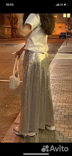 Юбка с пайетками
