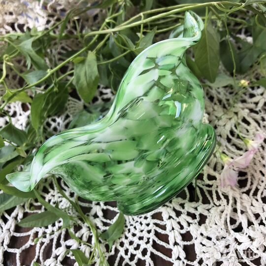 Ваза Конфетница Цветное стекло