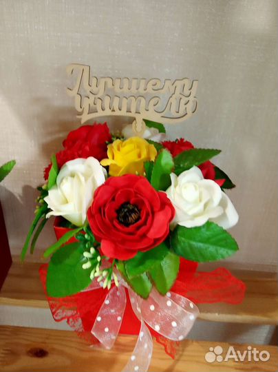 Мыльные розы,букеты, мыло ручной работы