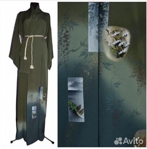 Кимоно шелковое. Авторская роспись