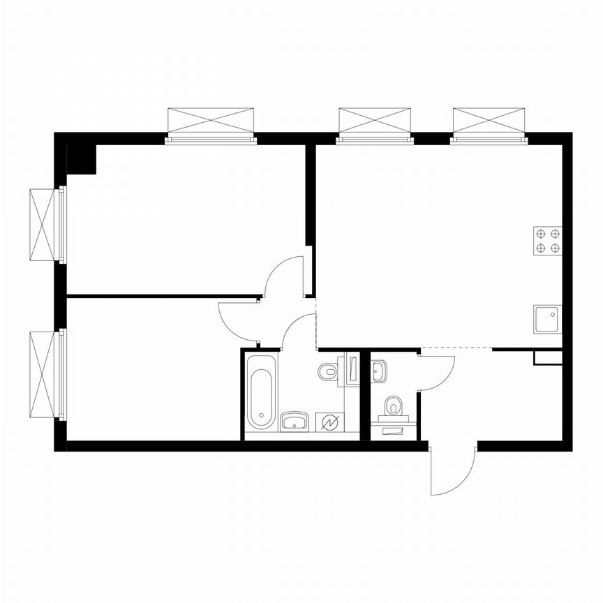 2-к. квартира, 60,9 м², 19/33 эт.
