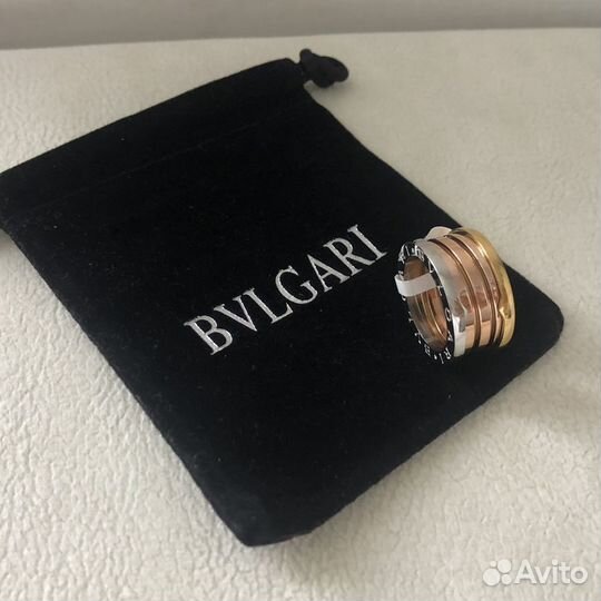 Кольцо Zero и мешочек Bvlgari Bulgari Булгари