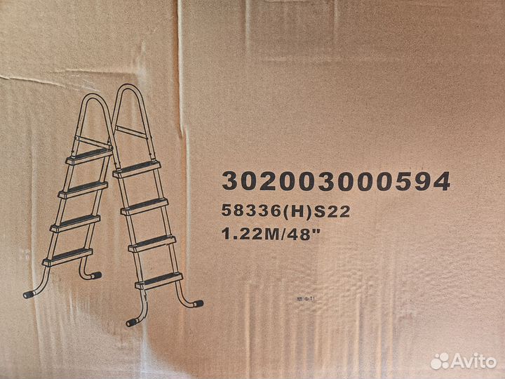 Лестница каркасного бассейна 122