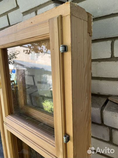 Окно деревянное двухстворчатое