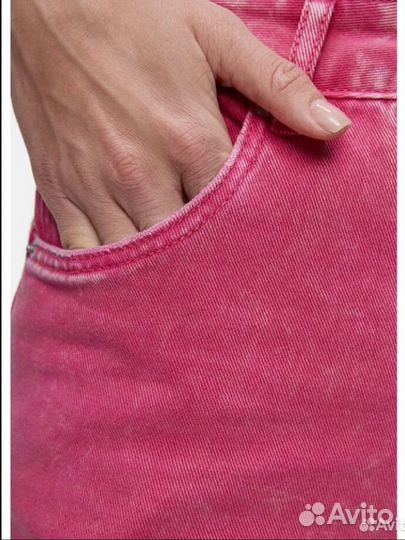 Джинсы широкие карго женские розовые befree 42 - S