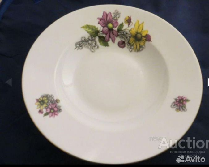 Глубокие суповые тарелки СССР 3 шт