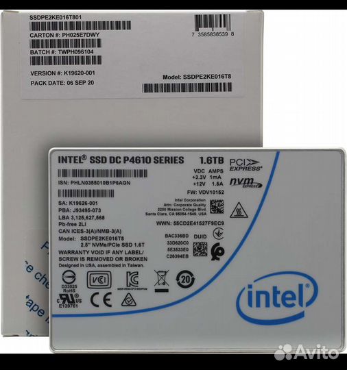 Серверный SSD Intel 1,6Tb