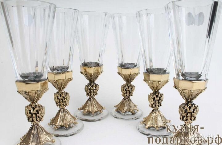 Рюмка «Герб» лафитник, хрусталь