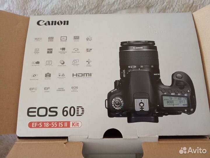 Продам фотоаппарат Canon EOS 60 D объектив Никон