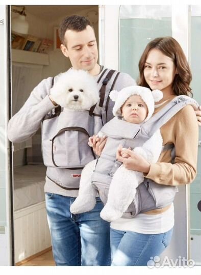 Эргорюкзак для собак слинг переноска