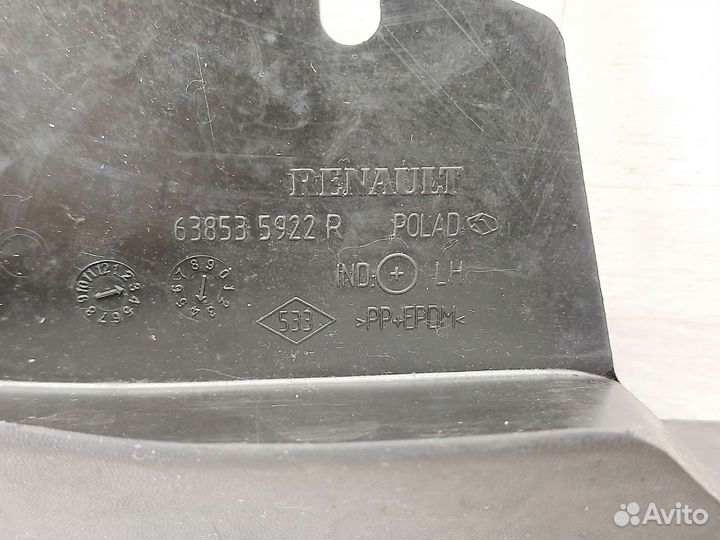 Брызговики передние Renault Duster/Nissan Terrano