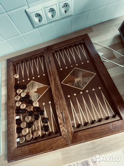 Нарды из политованного дерева