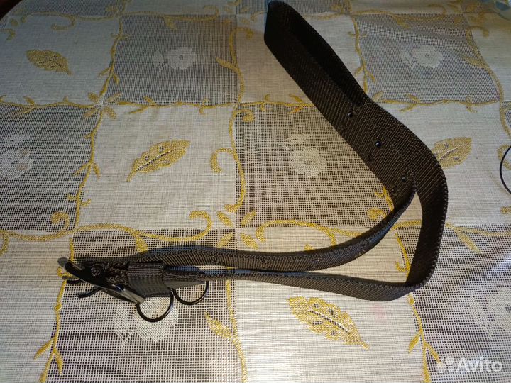 Тактический черный ремень