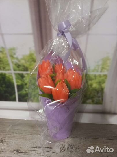 Букет цветов из мыла