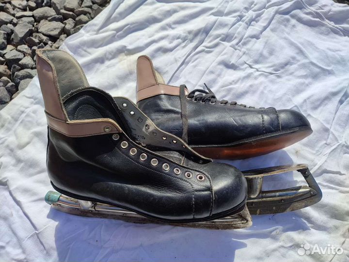 Коньки СССР кожаные новые