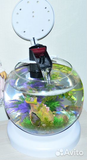 Аквариум Tetra Cascade Globe круглый, белый 6,8 л