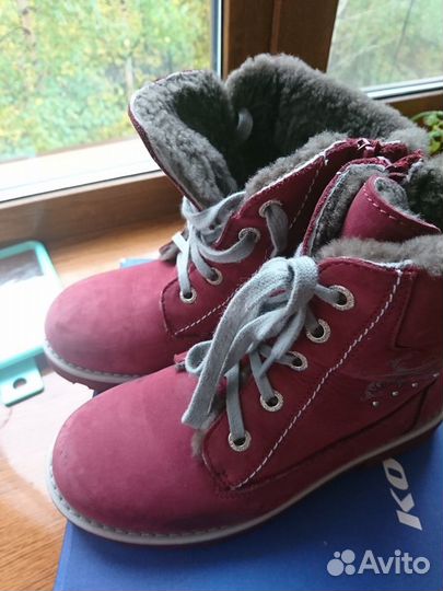Продам ботинки зимние (натуральный мех, нубук)