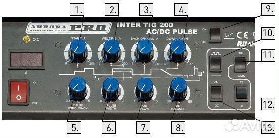 Aurora Pro inter tig 200 AC/DC Pulce