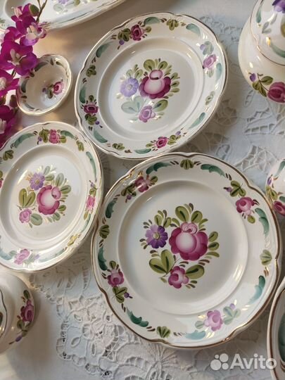 Тарелки супница блюдо зик роспись винтаж