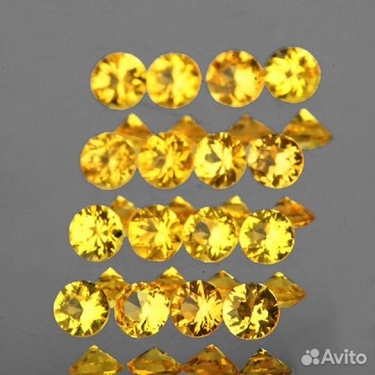 Сапфир натуральный 0,98Ct 1,5мм 50шт VVS Цейлон