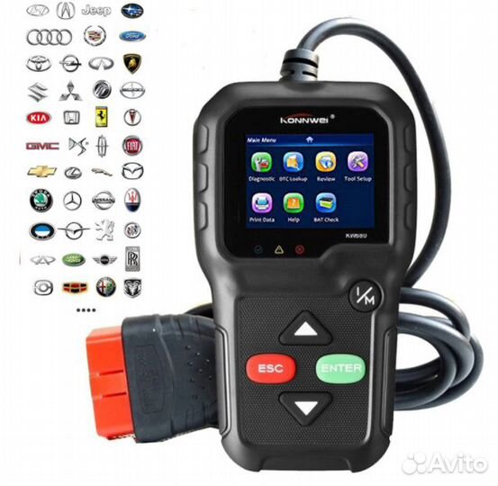 Автосканер Konnwei KW680 мультимарочный