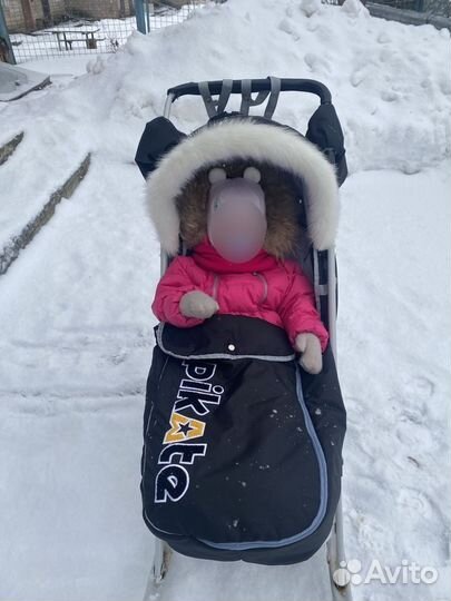 Детские санки коляска pikate