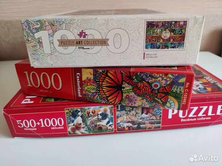 Пазлы castorland, step puzzle 1000 деталей