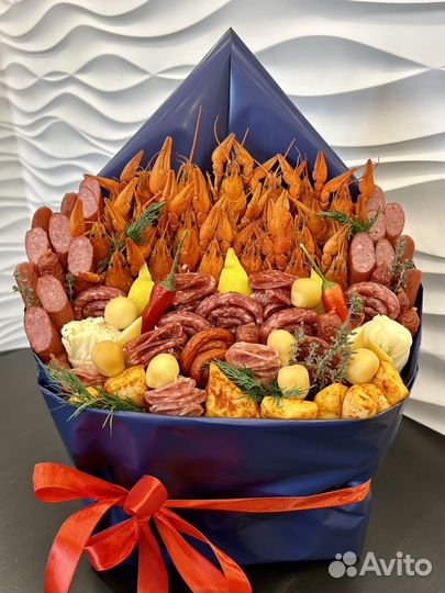 Мужские букеты съедобные, раки