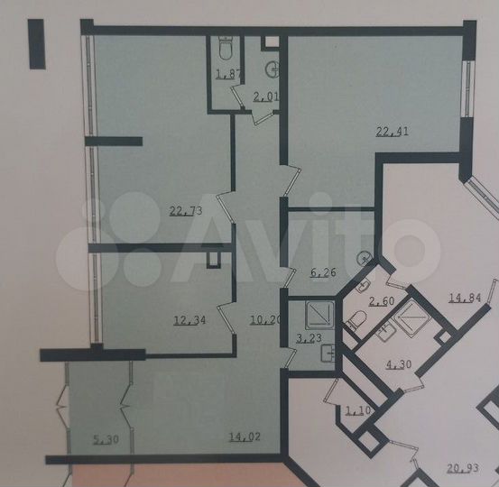 Торгово-офисное помещение, от 103.7 м²
