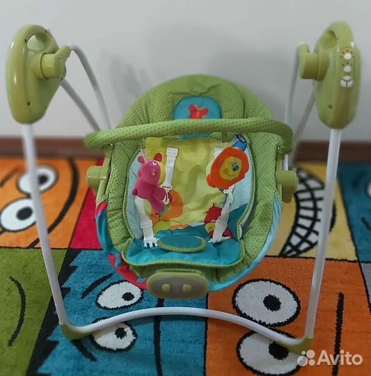 Детские электронные качели шезлонг