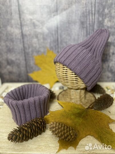 Детская шапка и снуд