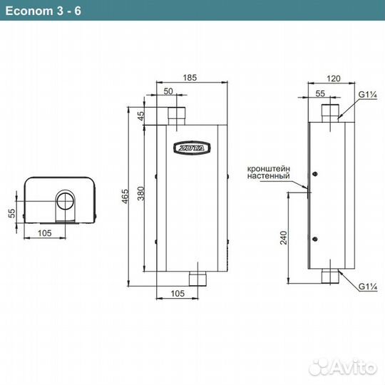 Электрокотел zota Econom SSR 6