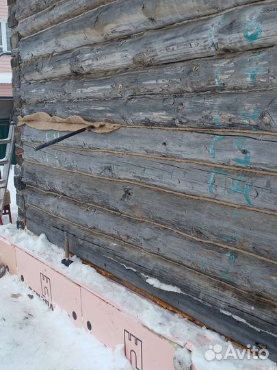 Ручная шлифовка, конопатка, покраска срубов