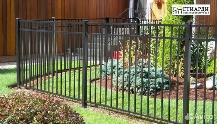 Забор профлист новый