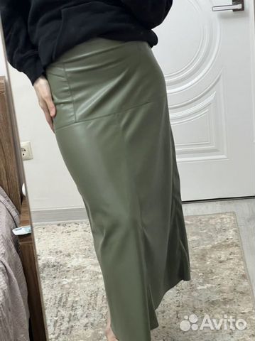Кожаная юбка Zara