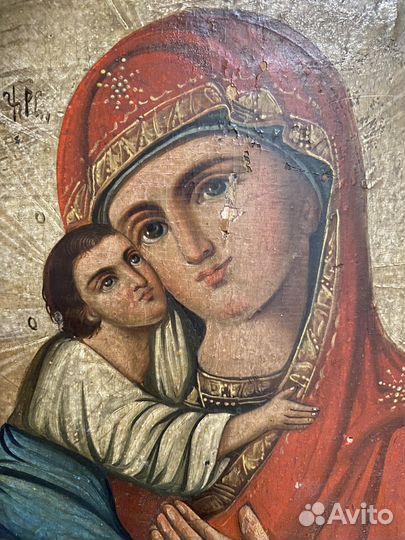 Икона большая старинная
