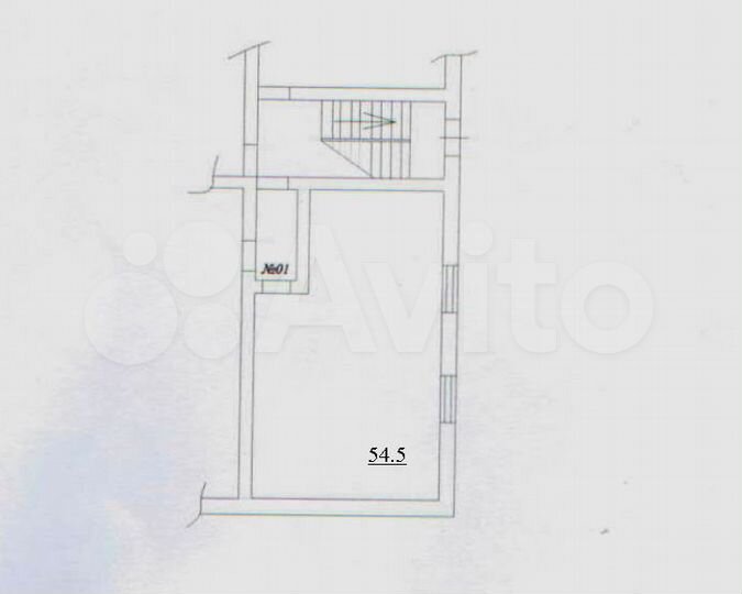 Помещение свободного назначения, 54.5 м²