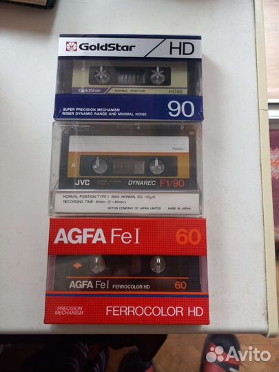 Аудиокассеты новые,запечатанные Denon,Tdk,Basf