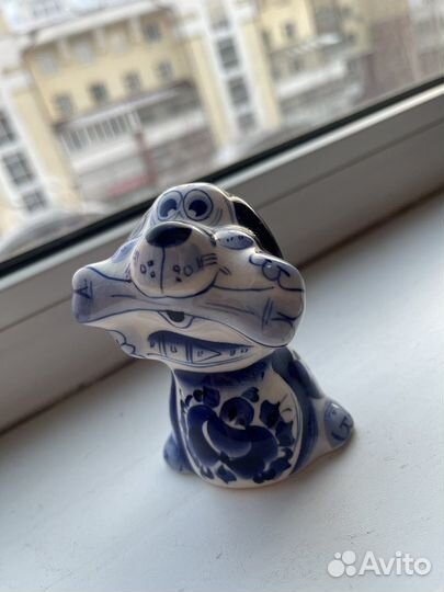 Фигурка Гжель «Собака»