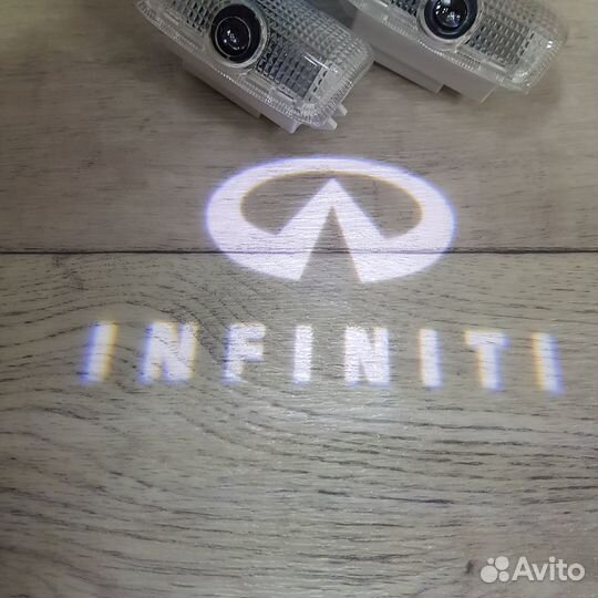 Лазерная проекция дверей Infiniti Инфинити