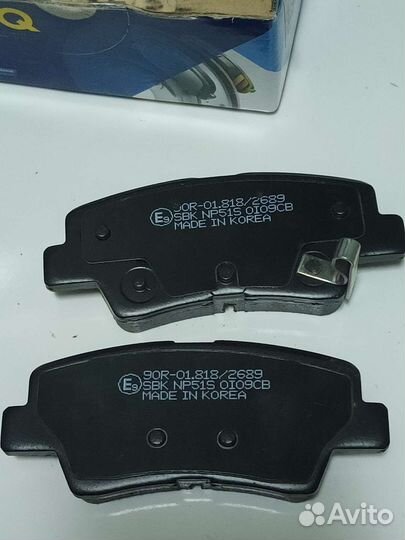 Тормозные колодки hyundai KIA