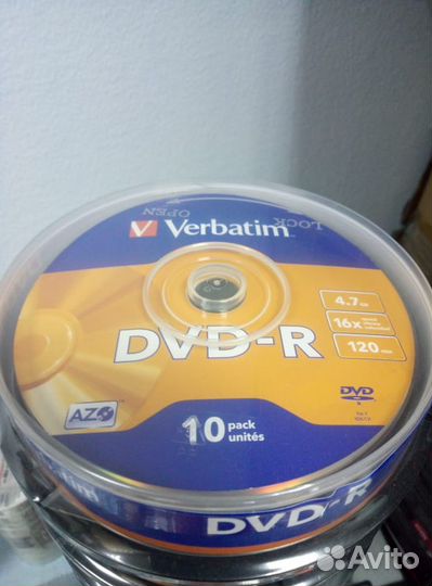 Оптический диск DVD-R Verbatim, 10шт