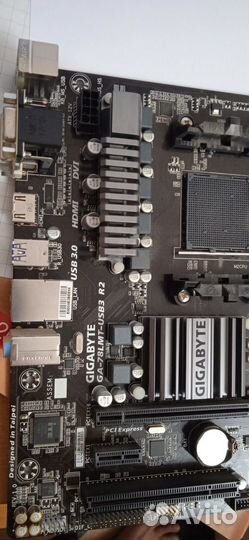 Плата gigabyte GA-78LMT-USB3 R2 SocAM3+ AMD 760G