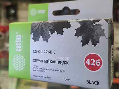 Картридж Canon CLI-426BK (Cactus) струйный, черный